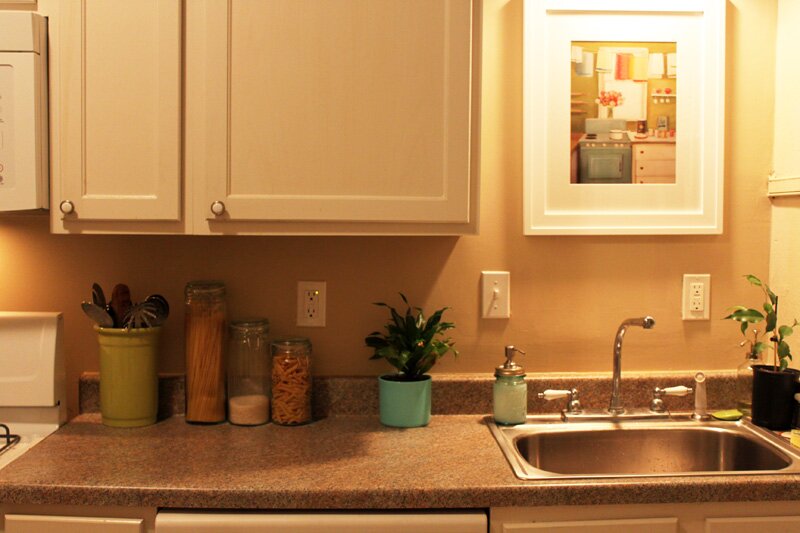 kitchen with soap dispenser 21